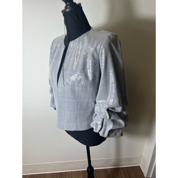 Alberto Makali Grey and Sequin Blazer size Small - Picture 4 of 6
